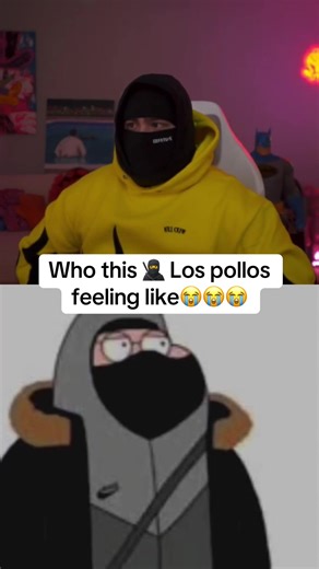 Los pollos is the least intimidating guy with a blocked out Shiesty😭😭😭 #lospollostv