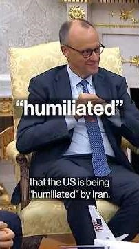 Trump Says Merz ‘Doesn’t Know What He’s Talking About’