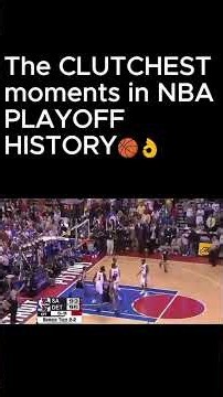 10 biggest shots in NBA playoff history