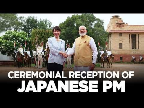 LIVE: PM Modi at ceremonial reception of Japanese PM Sanae Takaichi