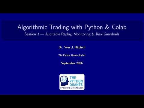 Algorithmic Trading with Python and Google Colab (3)