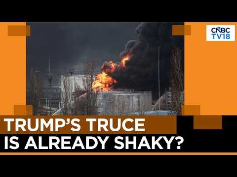 Ukraine Reportedly Hits Russian Oil Depot Despite President Trump’s Energy Ceasefire Warning | N18G