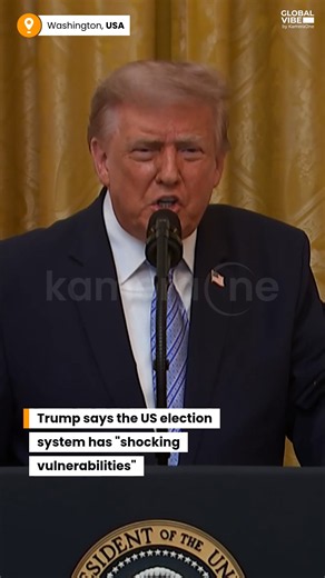 Trump sows doubt over election security, accuses China of "largest data theft"