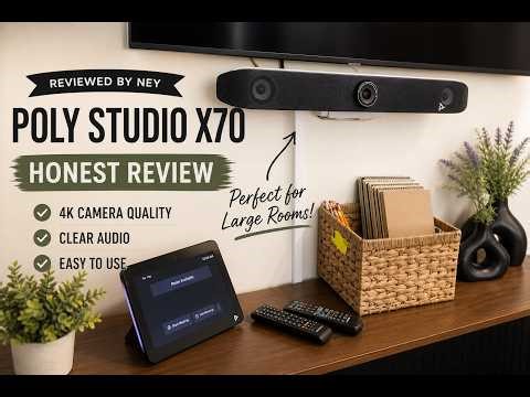 Upgrade Your Conference Room Setup with Poly - Studio X70 Video Bar + TC8 Touch Controller
