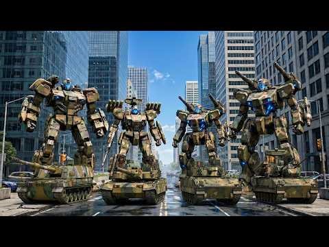 Korea Military Vehicles Transformed Into Giant Robots? | K-2, K-9, K-21, K-30 Full Sequence