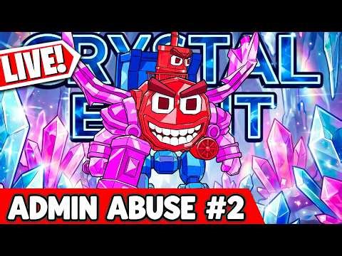🔴 LIVE | New Crystal Event! Fortnite Steal The Brainrot Admin Abuse #2!