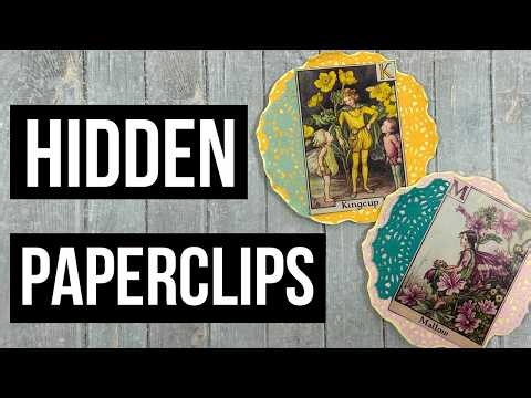 Garden Fairy Hidden Paperclips 🧚‍♀️🌿 | Easy DIY for Junk Journals & Paper Crafts ✂️