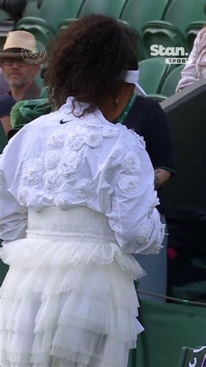 Naomi Osaka's sleek for the second round! ✨ #StanSportAU #Wimbledon