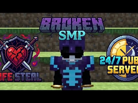 Join Now Best Server! || 24/7 java+pe support 🔥 || Broken Mc 😶‍🌫️