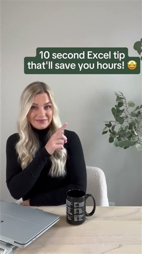 10-second Excel tip that'll save you hours 🔢