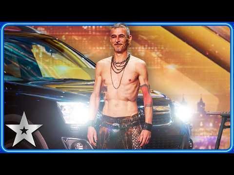 Fakir Testa pulls Simon Cowell in a CAR... by his NECK! | Auditions | BGT 2026
