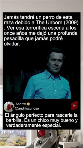 Jamás tendré un perro de esta raza debido a The Unborn (2009). Ver esa terrorífica escena...