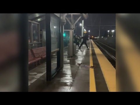 Attack at Caltrain station caught on video | KTVU