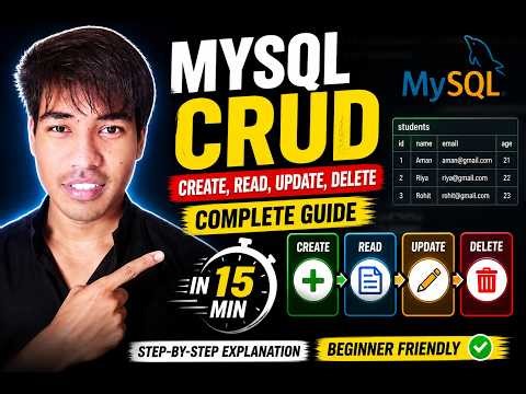 Learn MySQL CRUD in One Video 😲 | Complete Beginner Guide (Hindi) #coding #programming #mysql
