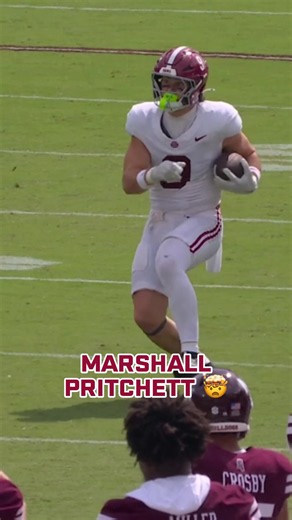 Marshall Pritchett Alabama football highlight - explosive hops