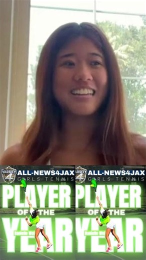 Varsity 4 All-News4JAX girls tennis Play Of The Year: Nease’s Danielle Wei