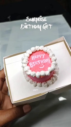 “DIY Surprise Gift Box 🎁 Opens Into a Mini Cake 🎂 | Exploding Box Idea #Shorts”