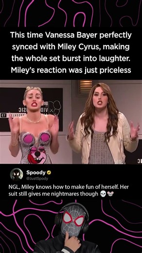 This time Vanessa Bayer perfectly synced with Miley Cyrus on SNL (2013)