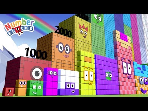 Learn Numbers 4096 vs 30,000 with Numberblocks Cube Adventure Step Squad | Fun Math for Kids! 🚀