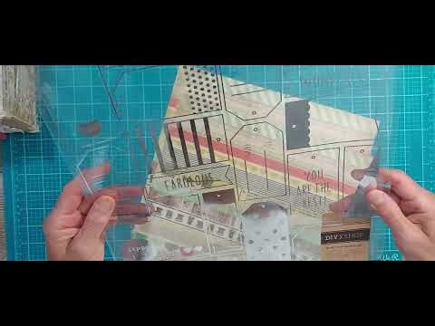 Craft with Me Mini Scrapbook Album tutorial Part 1 Crate Paper 49 and Market #diycrafts #minialbum