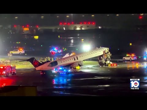 Video shows LaGuardia Airport crash