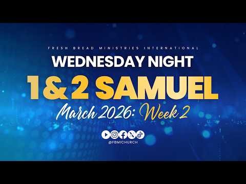 Books of 1 & 2 Samuel | Bible Study | Mar 11 | LIVE with Minister Richard Meggo