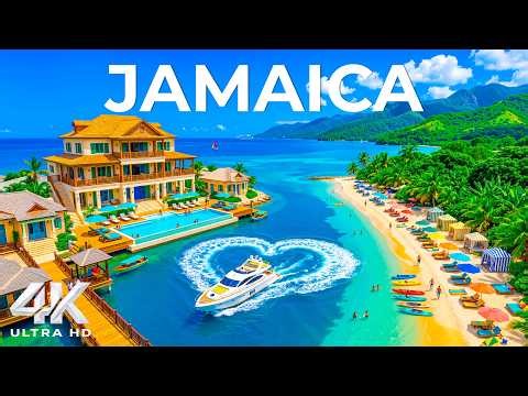Jamaica 🇯🇲 4K Drone Footage | Crystal Sea, Lush Mountains & Island Beauty