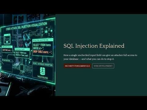 SQL Injection Explained Simply (How Hackers Bypass Logins)