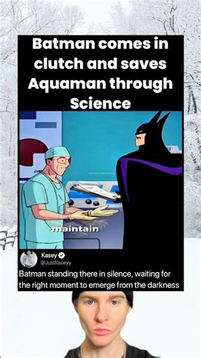 Batman comes in clutch and saves Aquaman through Science