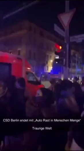 #news #berlin #germany Major terrorist attack in Germany. A car rammed into a crowd at the gay pride in Berlin. Multiple casualties. Suspect is a pro Palestine Muslim refugee.It never ends! MASS DEPORTATIONS NOW..