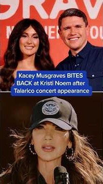 Kacey Musgraves BITES BACK at Kristi Noem after Talarico concert appearance