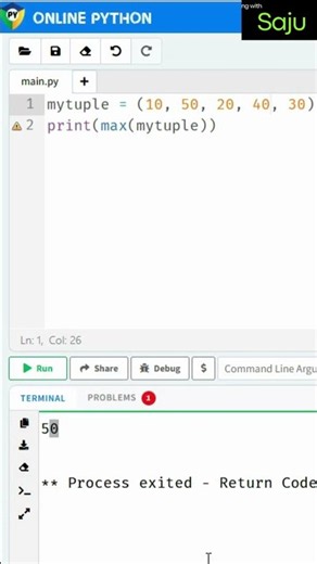 Python Tuple Find Maximum & Minimum Value in Seconds!#python #pythonquiz