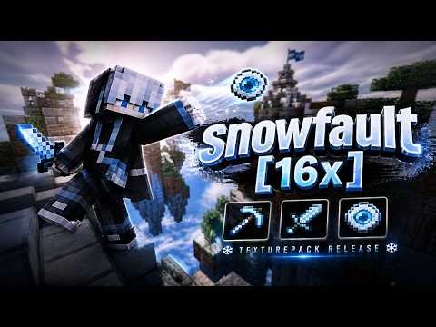 Snowfault [16x] MCBE PvP Texture Pack (1.21+) | 1000% FPS Peaceful Best Mcpe PVP Pack ever?