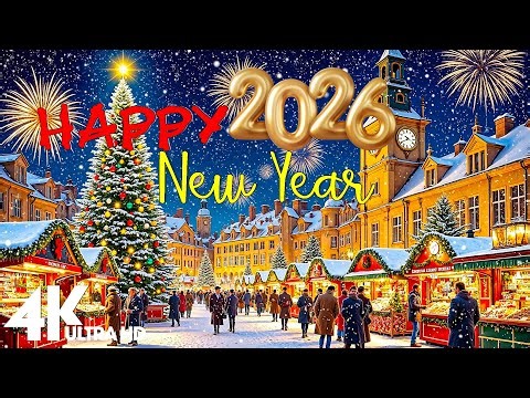 Happy New Year 2026 Fireworks 🎆 4K Amazing Fireworks with Sound | Ultimate Relaxing Celebration✨