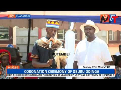 Raila Odinga Juniour Speech Congratulating Oburu Oginga at the Coronation Ceremony!