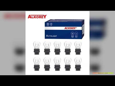 Alkorey 10 Pcs 3156 3157 T25 12V 21W 12V 215W Car External Turn Signal Bulb Halogen Lamp Brake