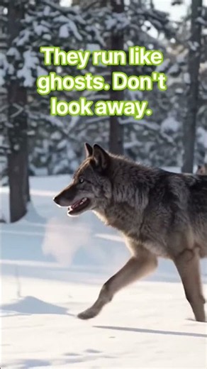 Alpha Leads The Pack | Wolves Running Through Frozen Wilderness at Sunrise 4K #shorts #shortvideo