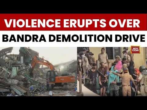 Violence In Mumbai: Demolition Drive Turns Violent As Bandra Locals Pelt Stones At Police