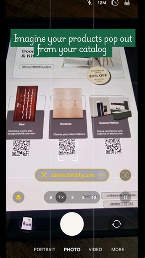 Imagine your products popping out from a digital catalog using AR technology.