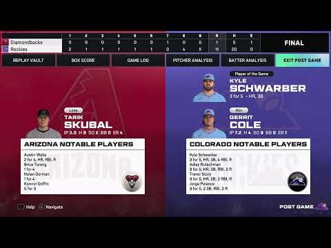 FRANCHISE-S1:Game 47: ROCKIES (39-7) vs Diamondbacks (24-20) -Fantasy Draft Rosters- MLB The Show 26