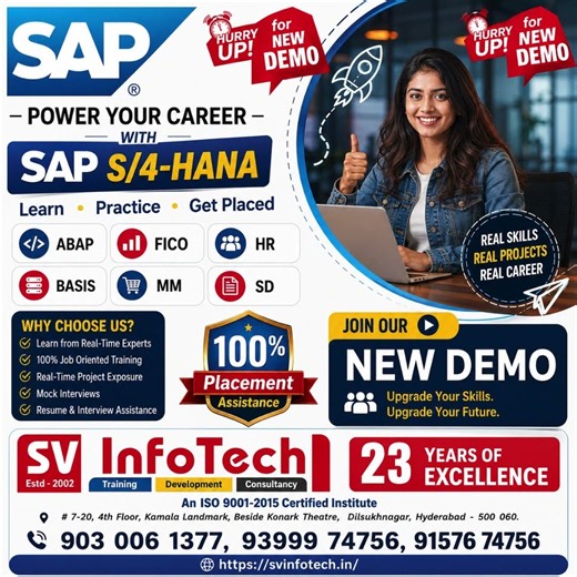 📚 Courses: ABAP | FICO | HR | BASIS | MM | SD #svinfotech
