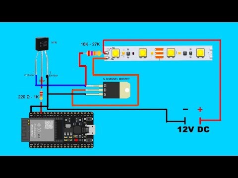 The Smartest Way to Control 12V LED Strips Using ESP32