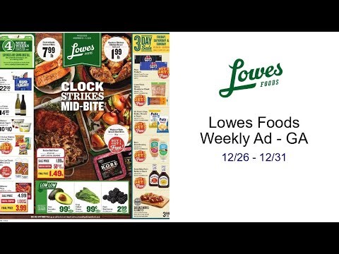 Lowes Foods Weekly Ad - GA 12/26 - 12/31