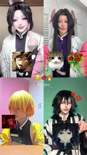 Who's your favourite here?😚💋🔥|#demonslayer#sara_demonslayer#cosplay#foryou#shorts#viral#trending#fyp