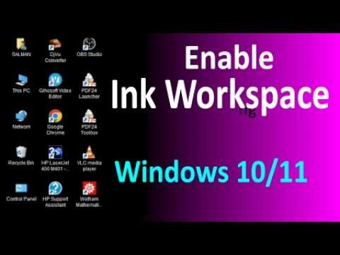 How to activate Windows Ink Workspace