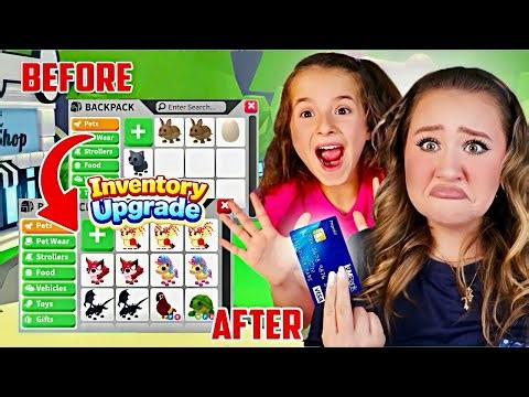 I Upgraded My LITTLE SISTER'S Adopt Me Inventory And Surprised Her... (She FREAKED Out)