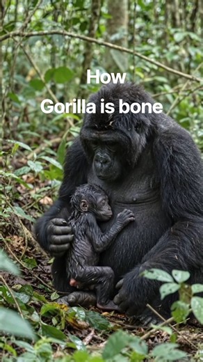 A Gorilla Mother Gives Birth in the Wild 🦍❤️ | The Miracle of New Life