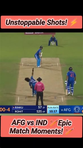 Afghanistan vs India 💥 Big Shots & Crazy Moments!