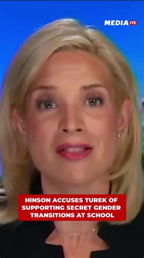 Representative Ashley Hinson accused Josh Turek of supporting school policies that let children change their gender without informing their parents, a claim the user disputes.