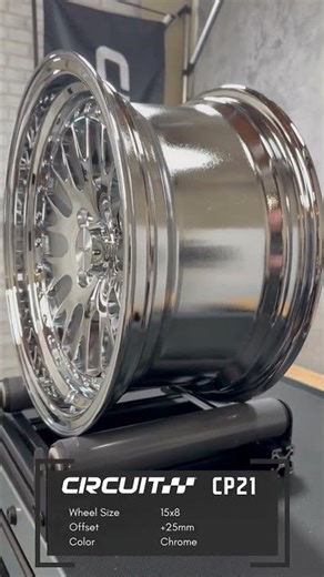Circuit CP21 Triple Chrome Plated 15x8 4x100 Wheels